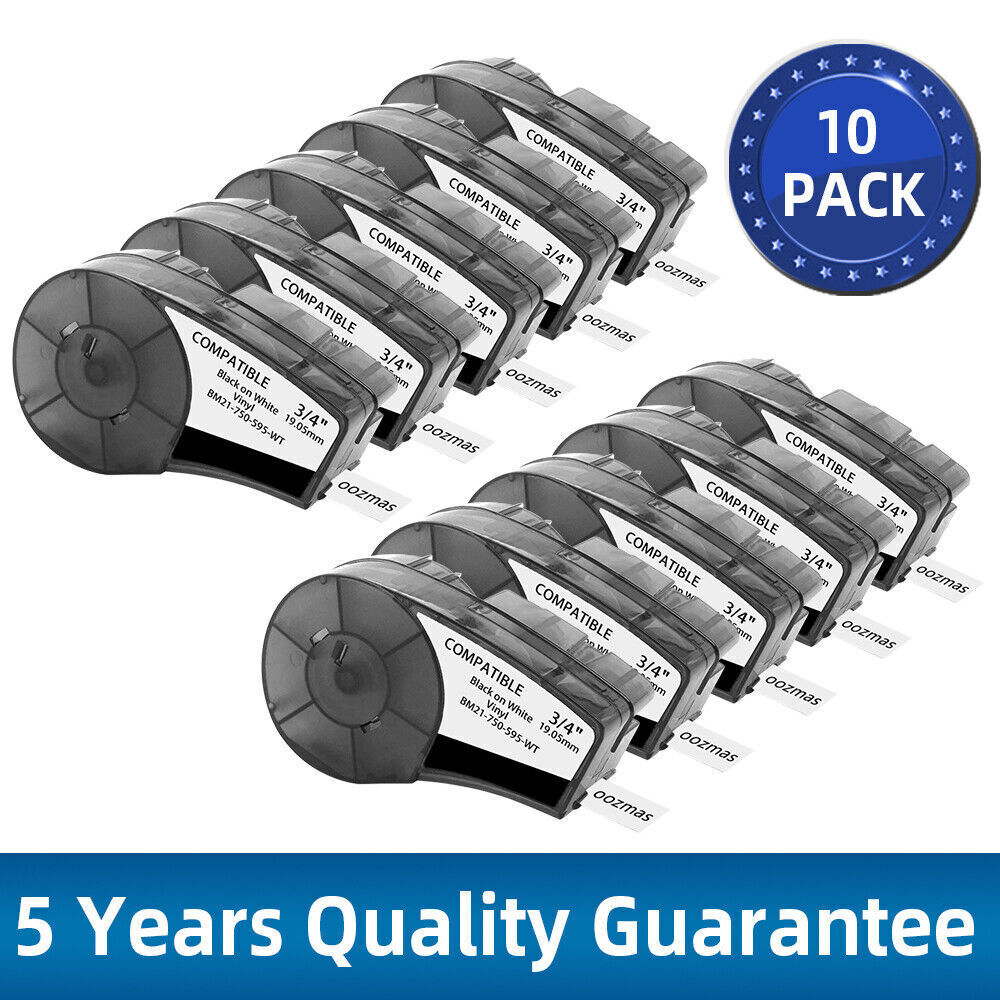 Commercial Vinyl Printing - 1-10pk compatível para brady BMP21-Plus M21-750-595