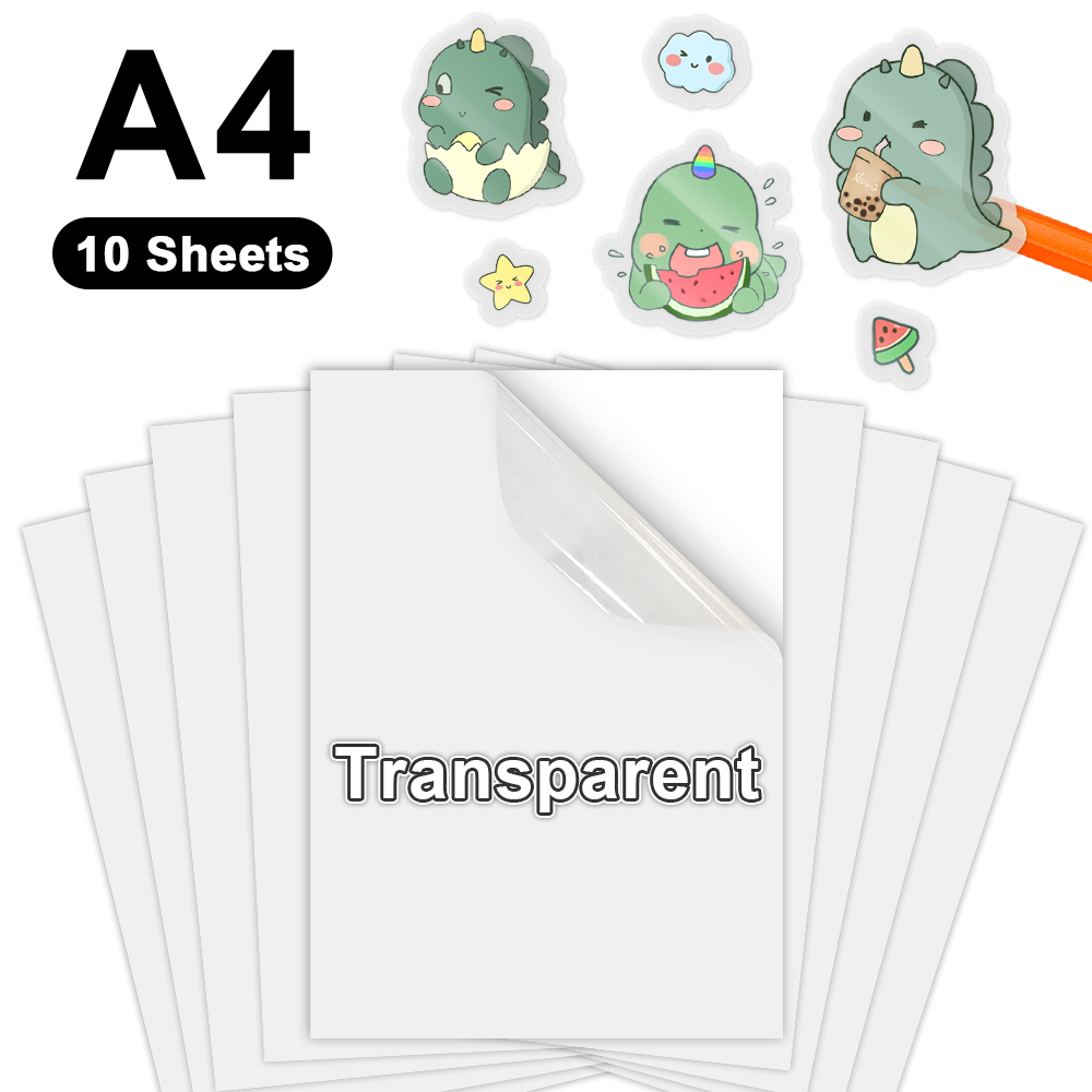 Commercial Vinyl Printing - 10 folhas de papel adesivo de