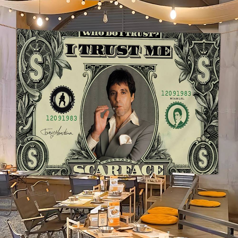 Commercial Printing Companies Usa - Bandeira Publicitária Retro S-Scarface com Impressão