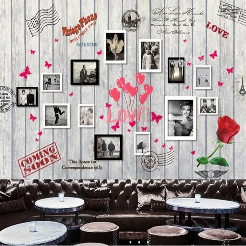 Commercial Wall Printing - Fotos em forma de coração de