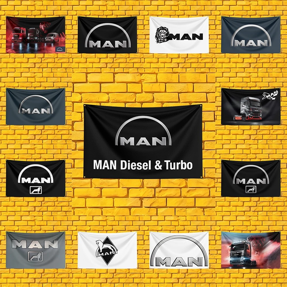 Commercial Wall Printing - Bandeira de caminhão comercial alemão, 3x5