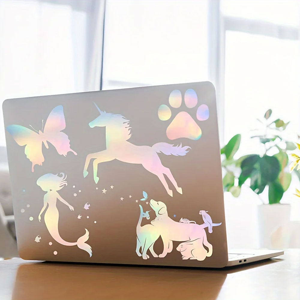 20 Folhas de Adesivos Holográf - Commercial Vinyl Printing avaliação e preço
