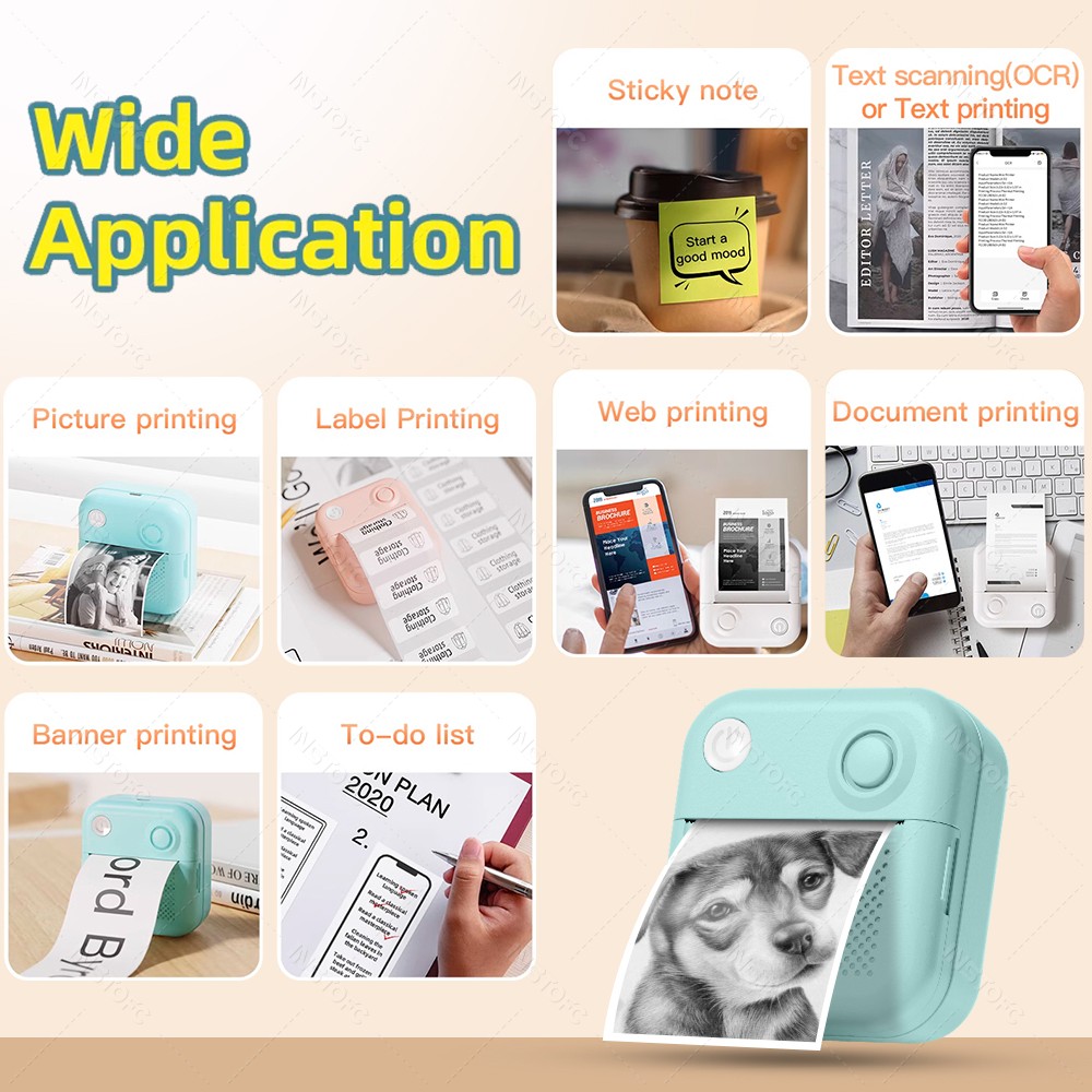 57mm mini impressora de bolso  - Commercial Photo Printer avaliação e preço