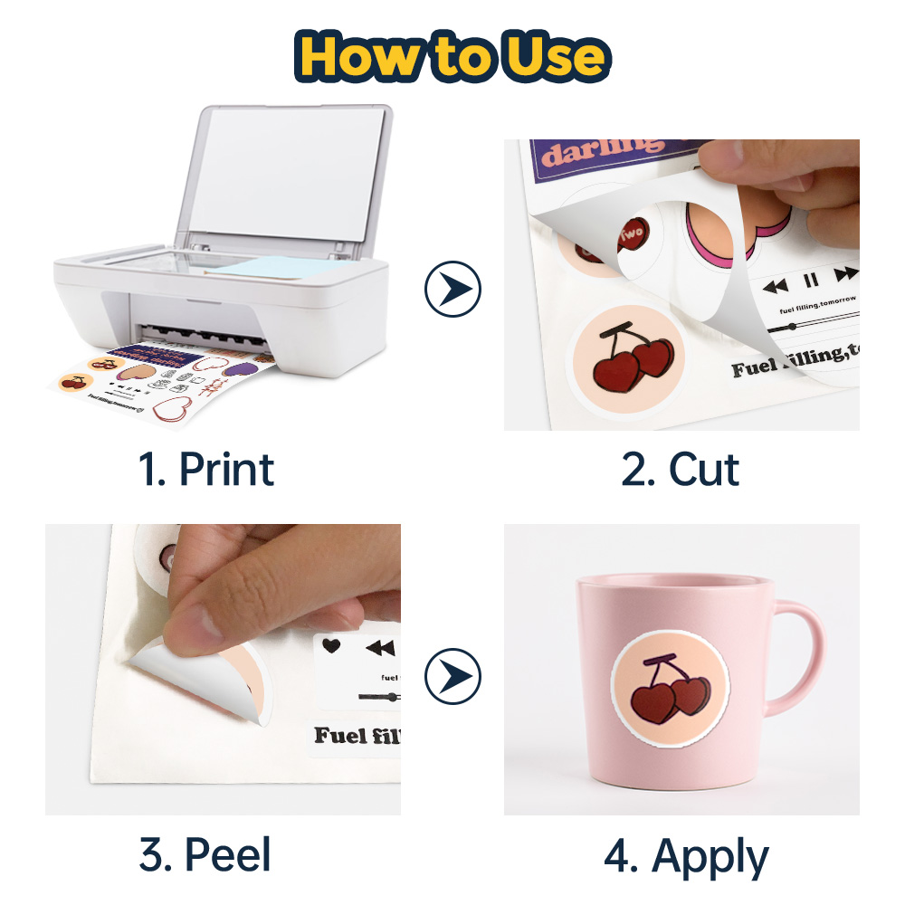 20/50 folhas de papel adesivo  - Commercial Vinyl Printing avaliação e preço